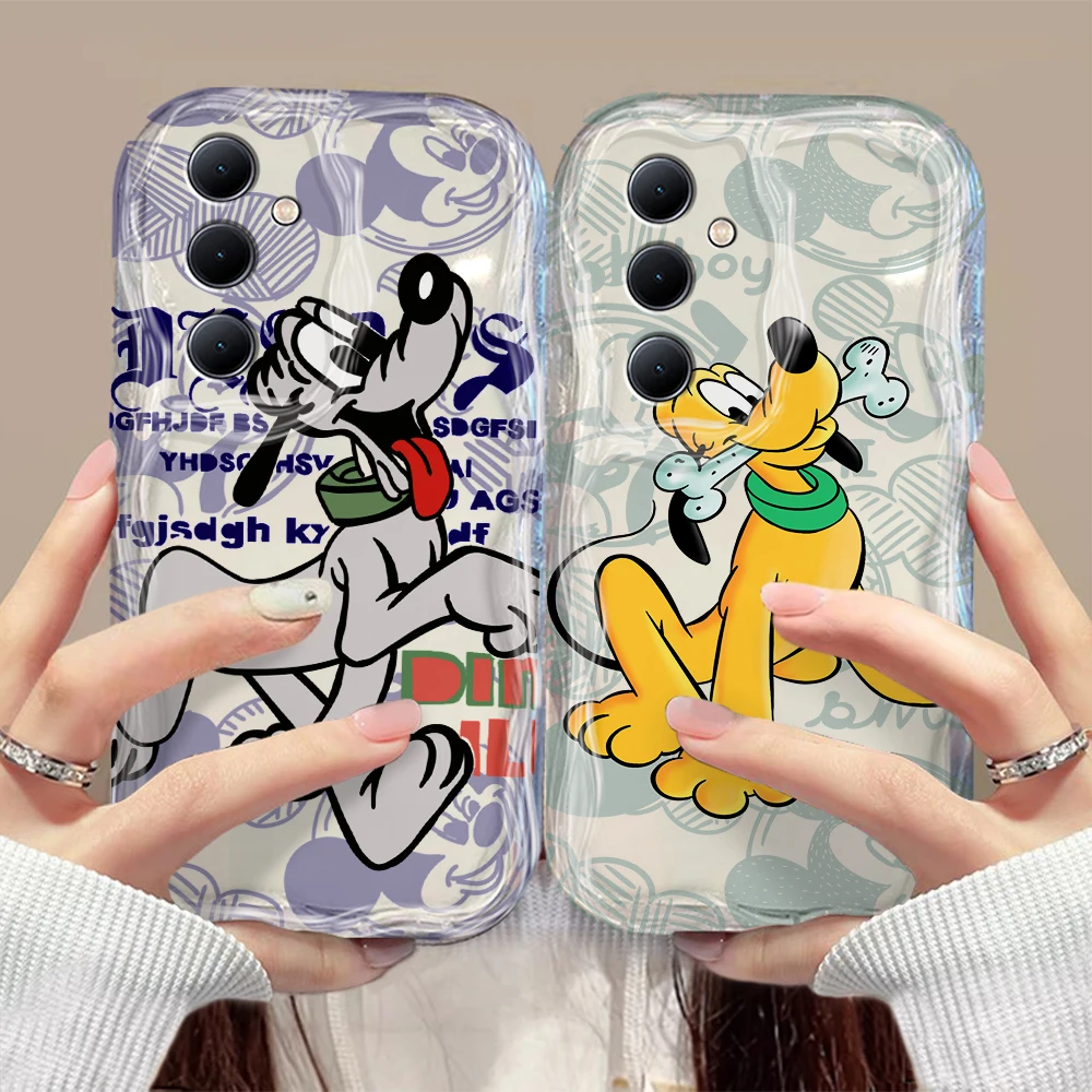 Funny Cute Goofy Goof Pluto 3D Wave Case For Xiaomi Mi 14 12 12T 11 Lite Poco M6 X6 X5 X4 F4 X3 M3 Pro 4G 5G Soft Silicone Cover