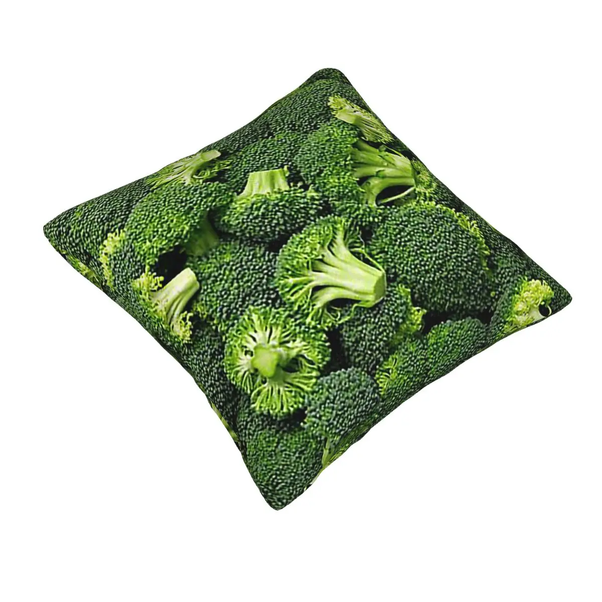 Fresh Raw Broccoli Square Pillowcase Pillow Cover Cushion Decor Comfort Throw Pillow for Home Sofa