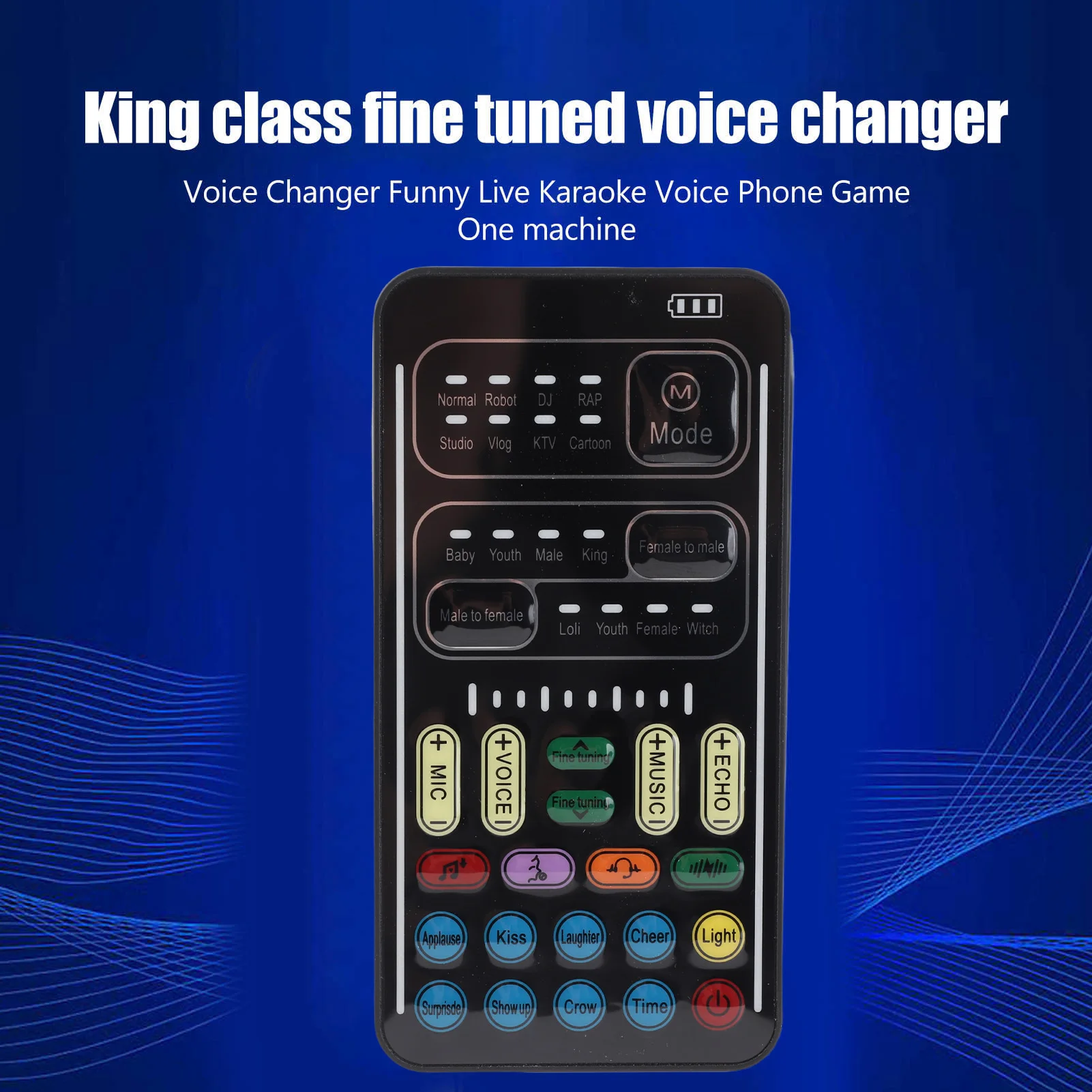 1 Set Sound Changer I9 Voice Changer Multifunction Portable Recording Mini Sound Card For Game Anchor Recording Computer