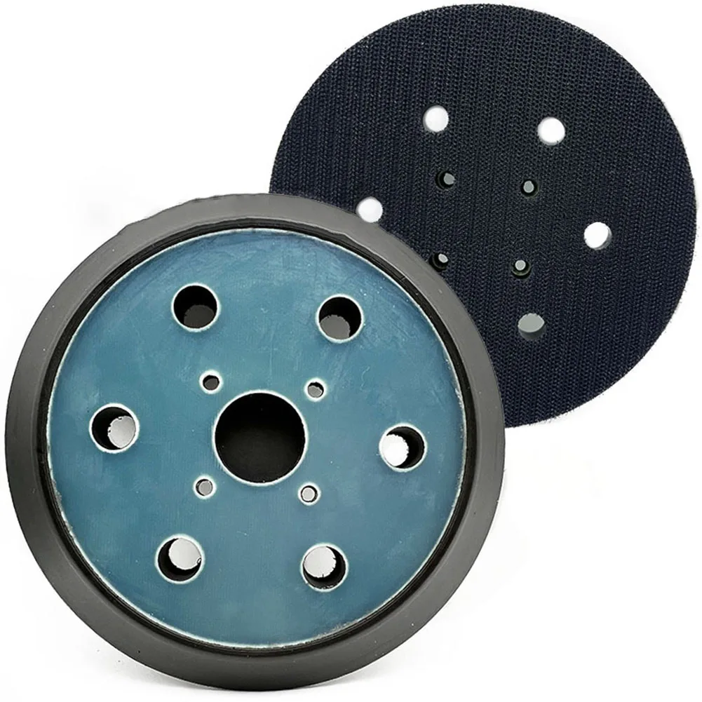 disco de lixamento backing pad para lixadeira orbital eletrica gancho e laco furos 150 mm furos 01