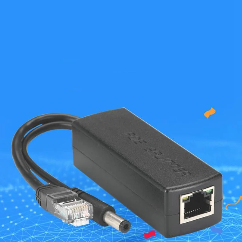 PoE Splitter 48V to 12V POE Connectors Splitter Extender Injector IEEE802.3Af/At 10/100M for Hikvision POE Splitters