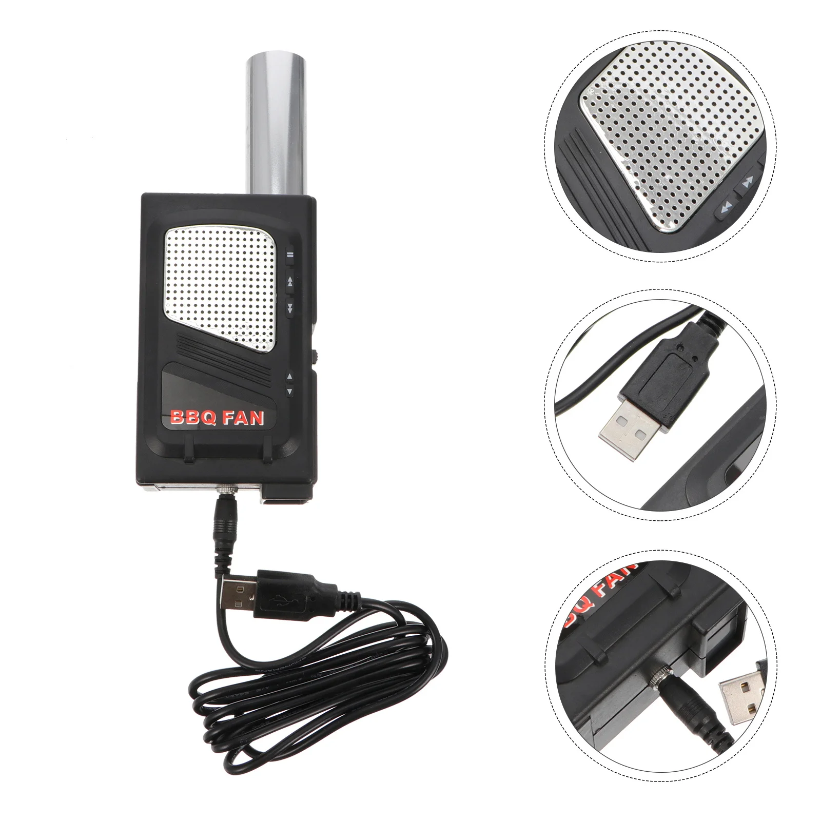 

1Pcs Electric Bbq Fan Blower for Outdoor Fire Starting Quick Ignition Grill Blower Camping Picnic Fireplace Tool