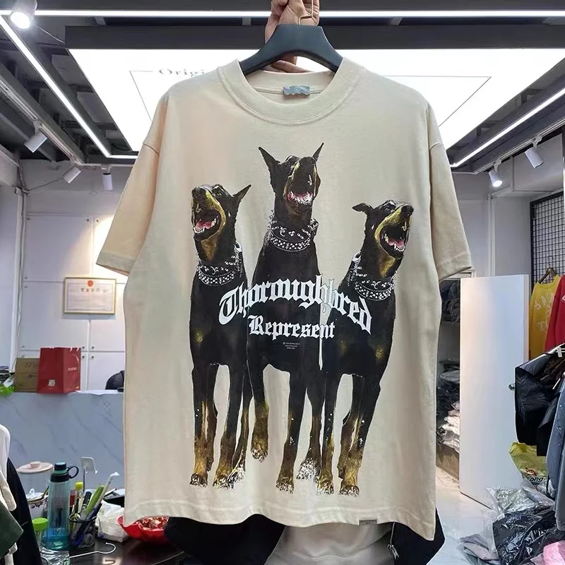 Spirit Hound Printed, Washed, Vintage High Street T-Shirt