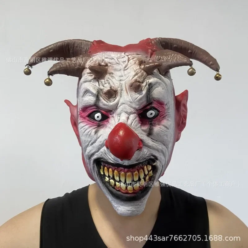 NEW2025 Halloween drôle Clown Clown COS classique horreur masque complet Costumes effrayants accessoires de Cosplay