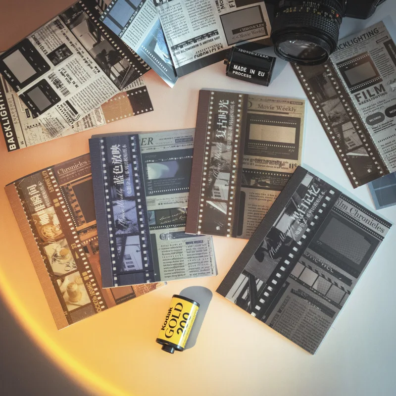 

10 шт./лот кавайные канцелярские наклейки магазин фильмов DIY мусорный журнал бумажный планировщик декоративные наклейки