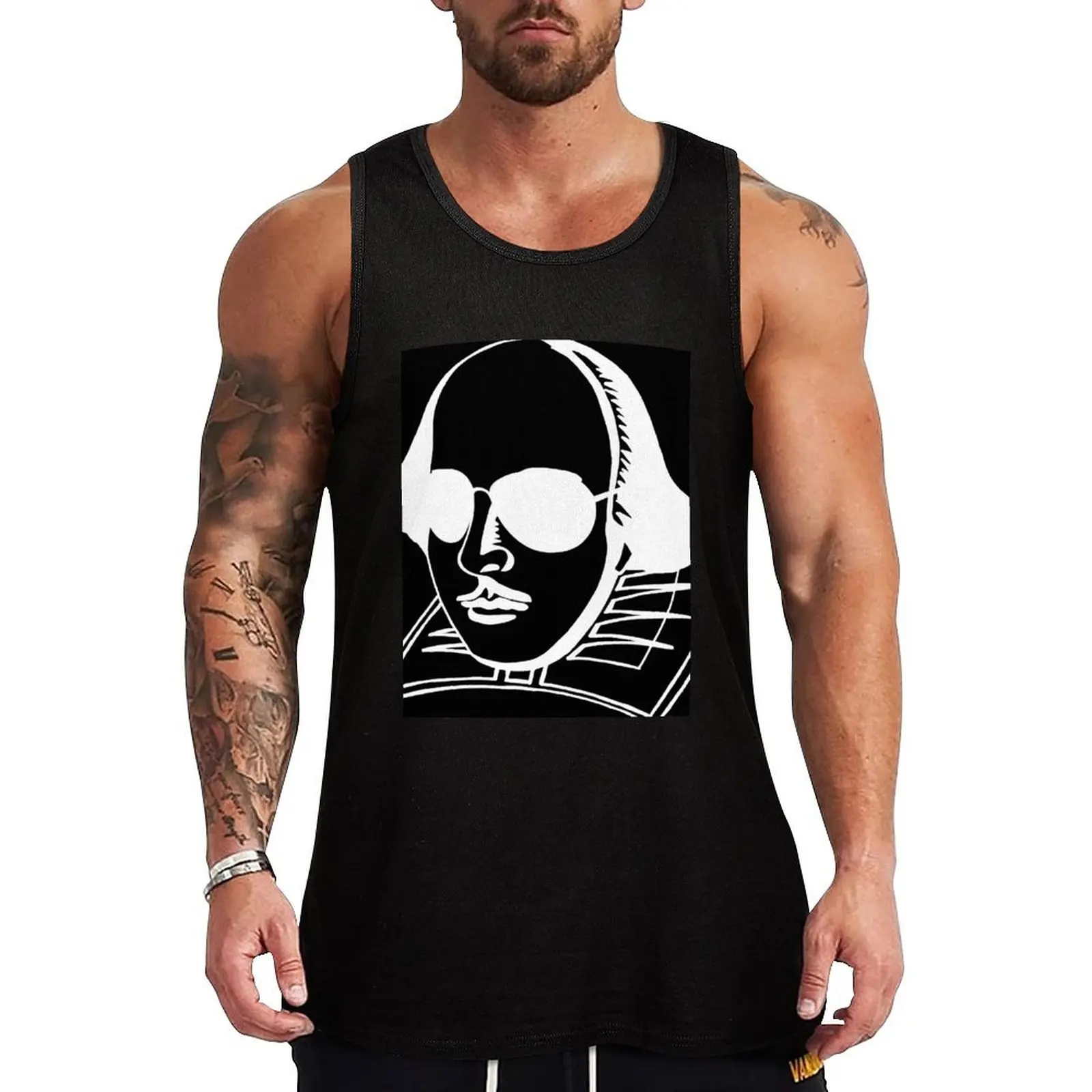 

Cool Shakespeare - White Tank Top basketball t-shirt Men's