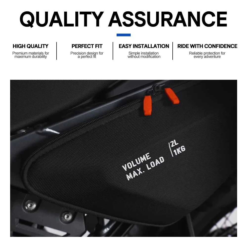 Fit for BMW R1300GS Adventure Pair of Hard Shell Dual Fuel Tank Bags, 2L Capacity Each with 1kg Max Load apiece