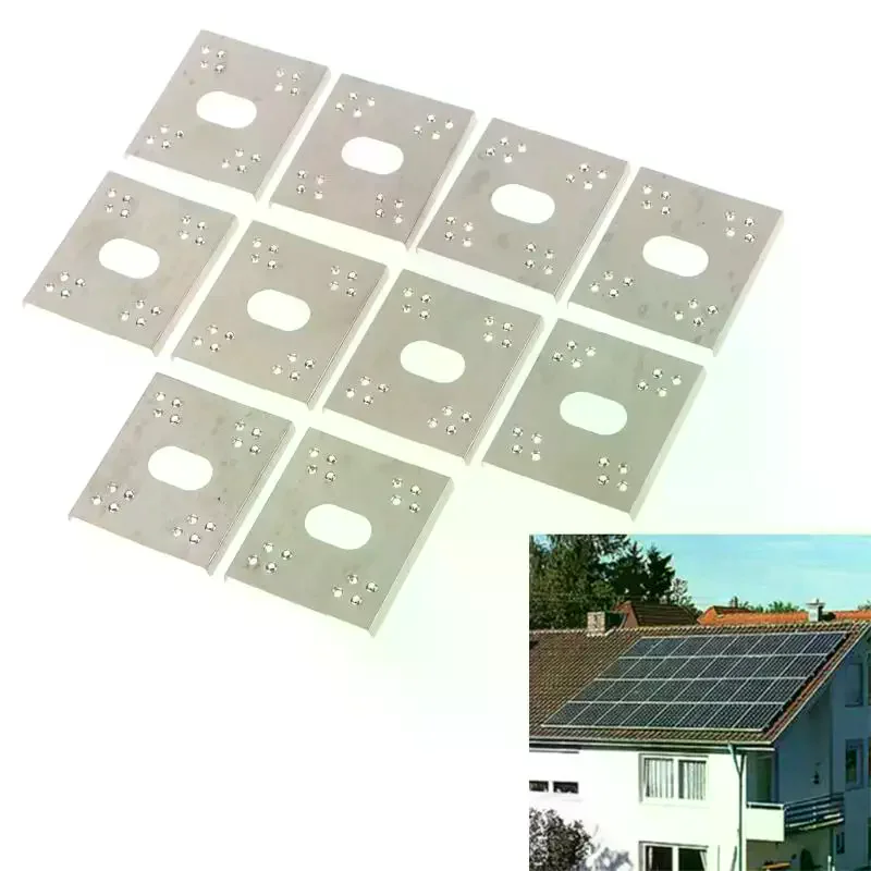 10/30/50pcs C-Shaped Solar Panel PV Grounding Clip Washer Spacer Gasket For Photovoltaic Systems