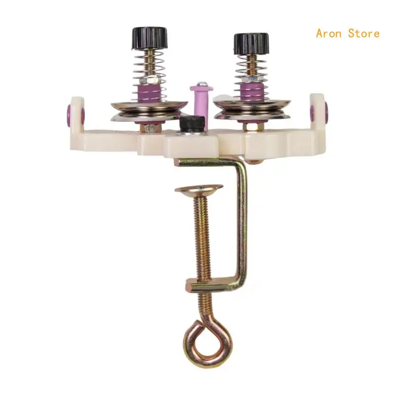 Yarn Winding Guide Manual Yarn Winder Accessories Double Head Yarn Thread Guide H3CF