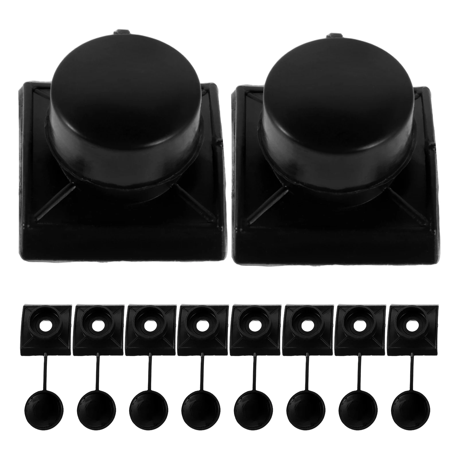 

200pcs Tile Waterproof Cap Cap Waterproof Black Drill Tail End Pad Accessories Fixing Furniture Parts Long Lifespan