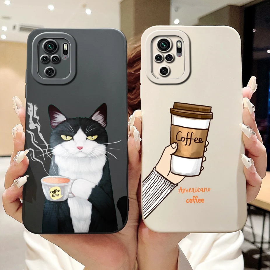 For Xiaomi Redmi Note 10 4G Case Note 10S Fashion Candy Painted Cover Soft Silicone Case For Redmi Note 10 Pro Max Note10 S Bags