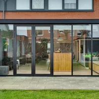 Factory Price Classical French Door Single Double Glass Door Thermal Break Aluminum Profile Frame Casement Doors Customizable 6
