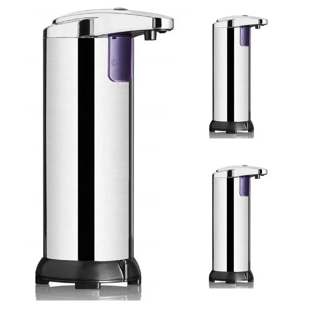 Stainless Steel touchess Automatic Foam liquid Soap Dispenser Hand Sanitizer 350ml Infrared Motion Sensor