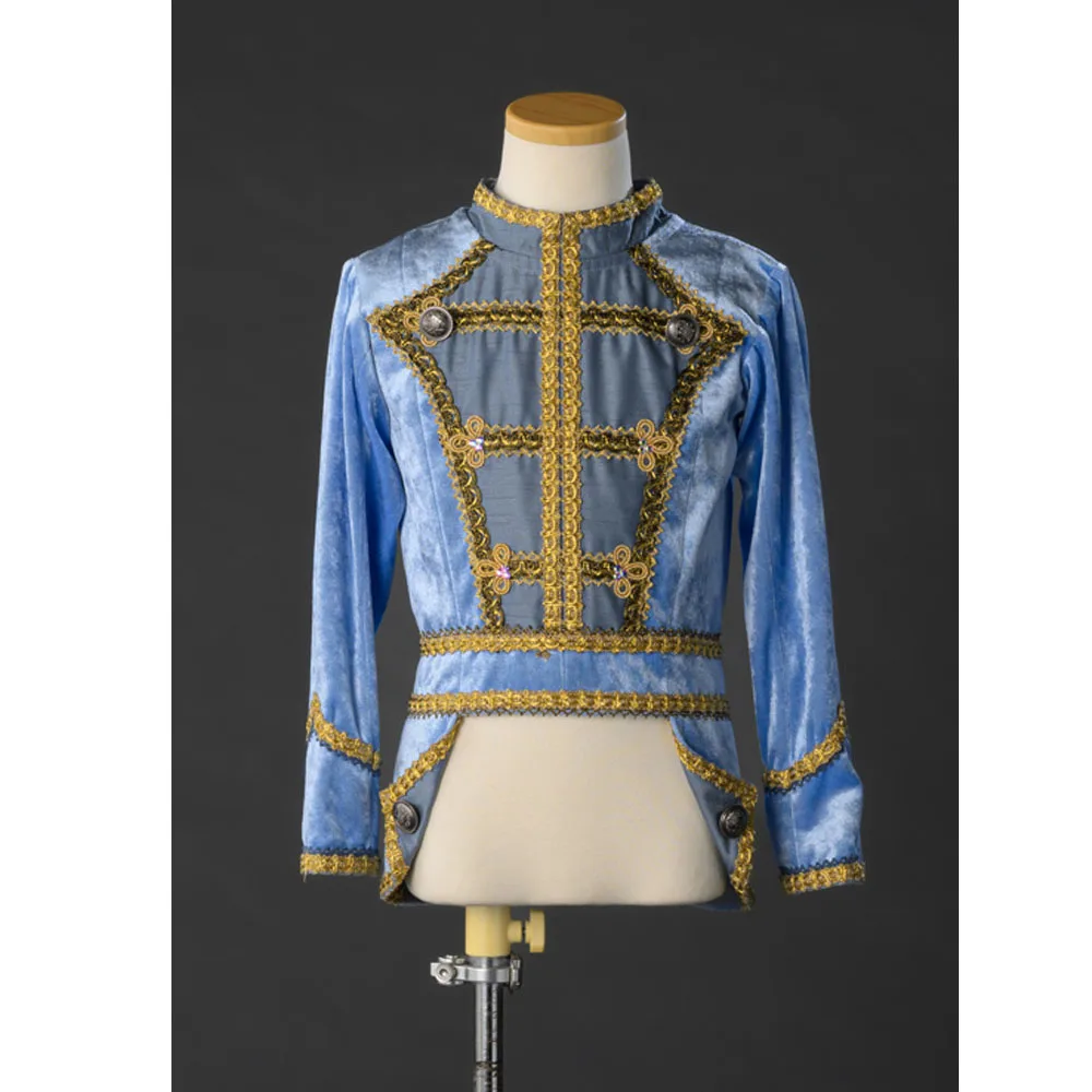 남자 코트 로얄 프린스 자켓 중세 빅토리아 자켓 블루 밀리터리 자켓 벨 가운 코트