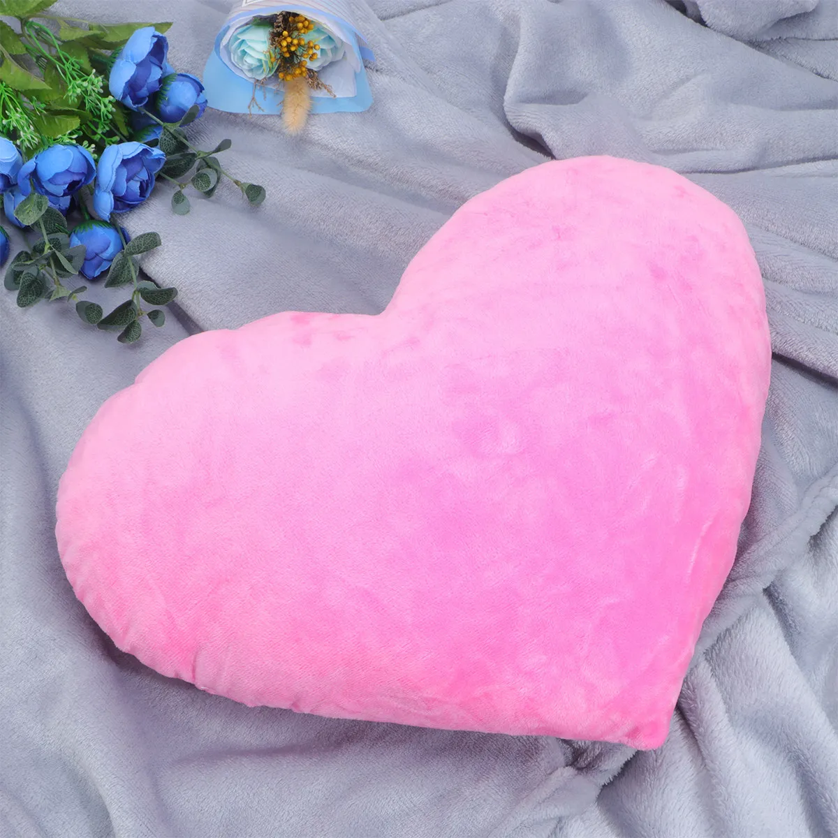 

Love Heart Shape Cotton Throw Pillow Soft Huggable Bedtime Companion Anxiety Relief Decorative Cushion for Sofa Chair Couch Bed