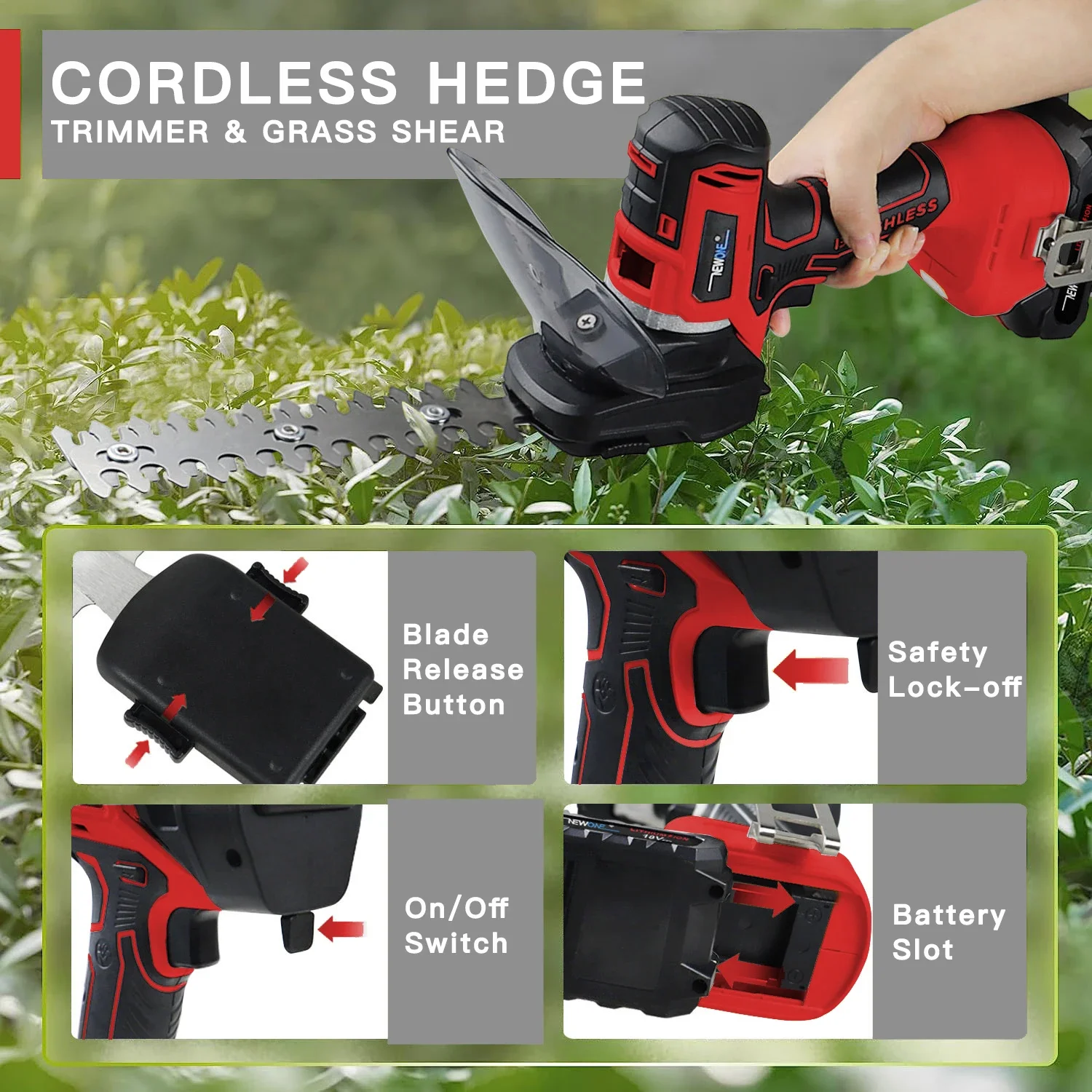 Imagem -03 - Newone-cordless Brushless Ferramenta Combo Kit com 4.0ah Bateria e Carregador Alternativo Saw Ferramenta Oscilante Serra Circular Chain Saw