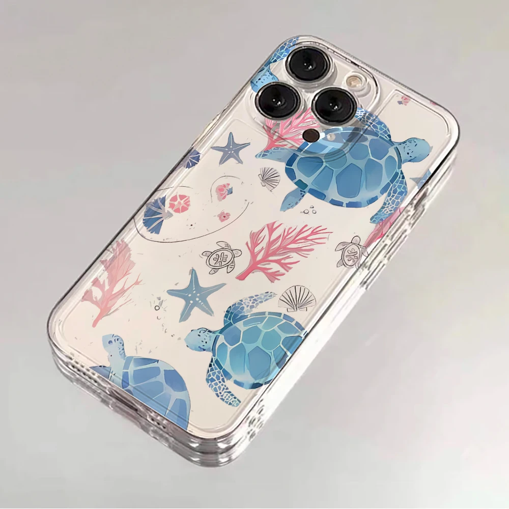 Für Xiaomi Redmi Note 10 14 13 12 Pro Plus 5G 11 Hülle Meer ​ ​ Tiermuster-Hüllen für Redmi 12 13C 14C Stoßfeste Rückseite INS-Cover – Detail 4