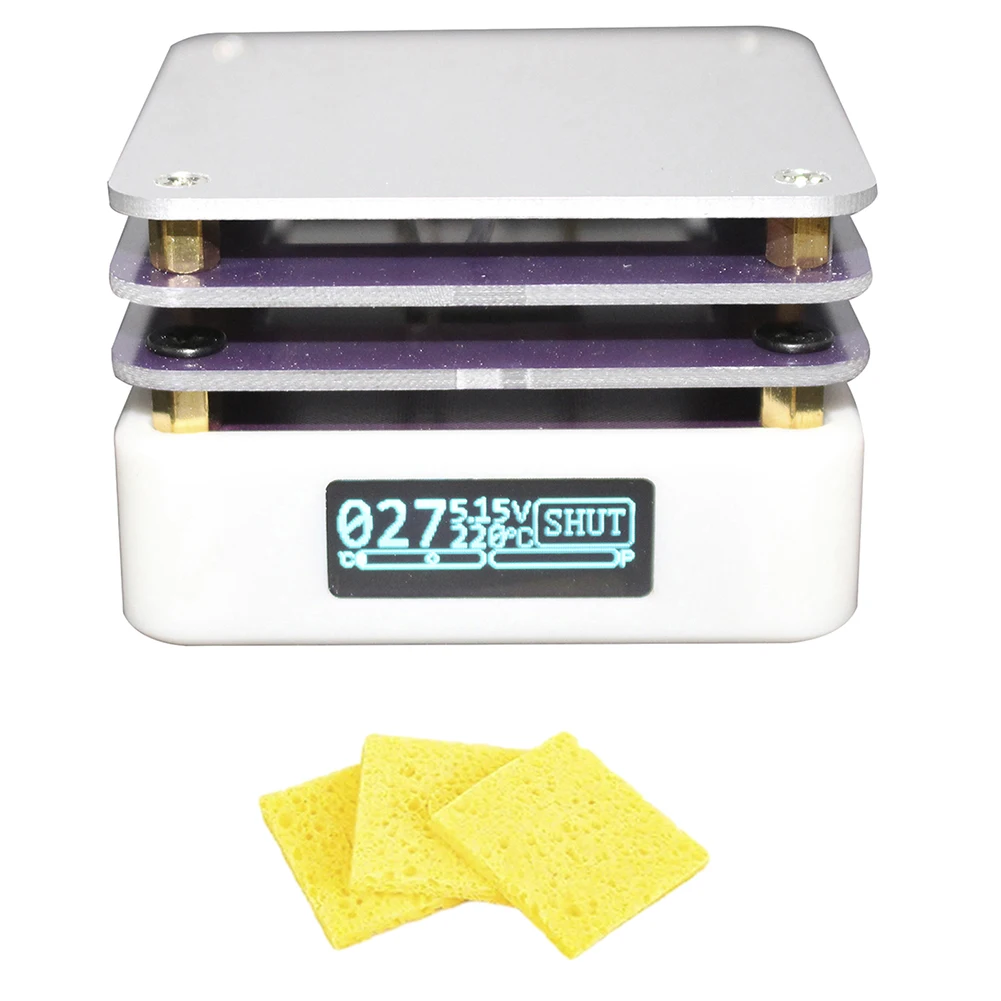 LED Display Hot Plate Mini Hot Plate 3D Printing Shell Efficient Heating Area Constant Temperature Heating Table
