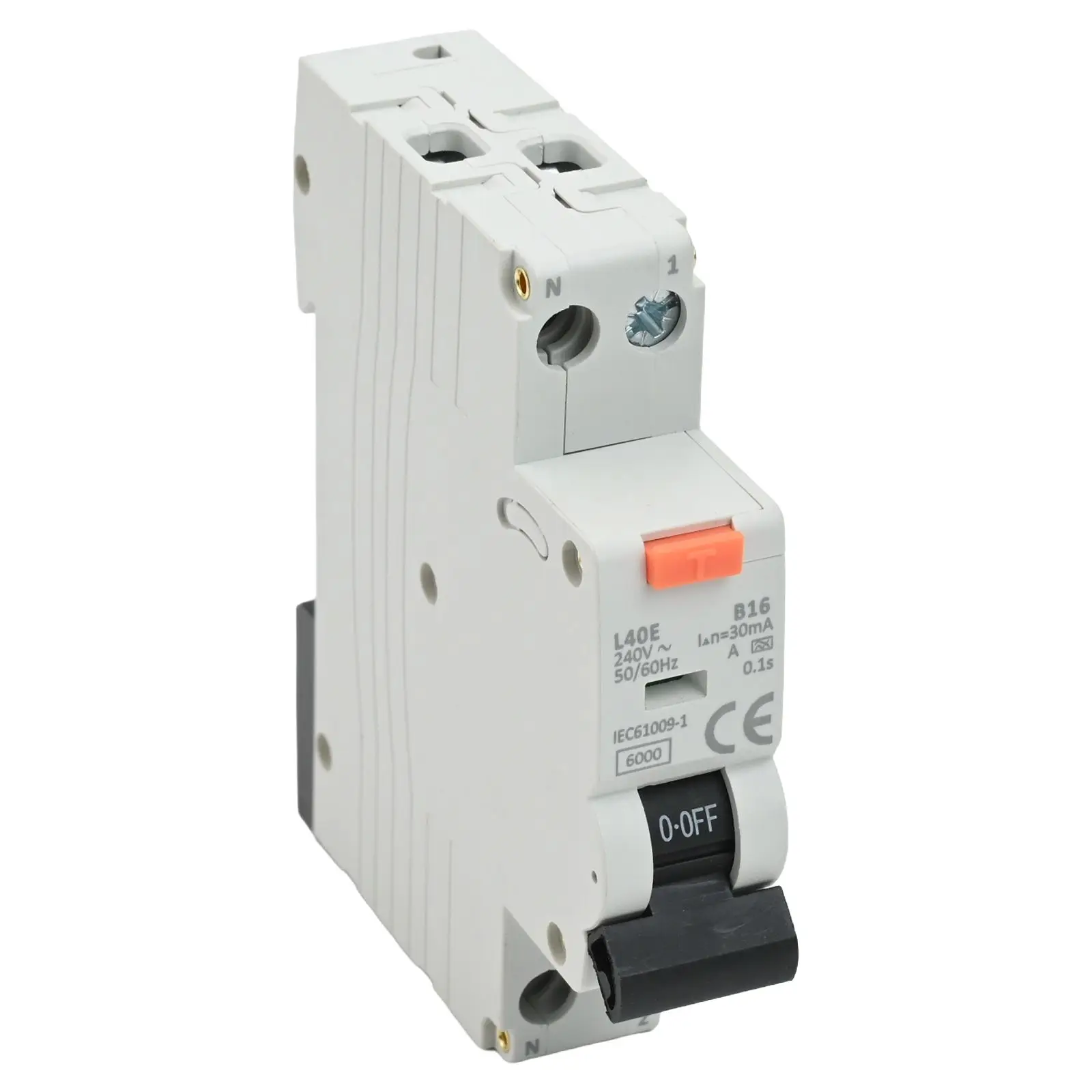 Reliable RCBO Circuit Breaker 230V 16A Type A Flame Retardant Material with Indication Window for Easy Monitoring
