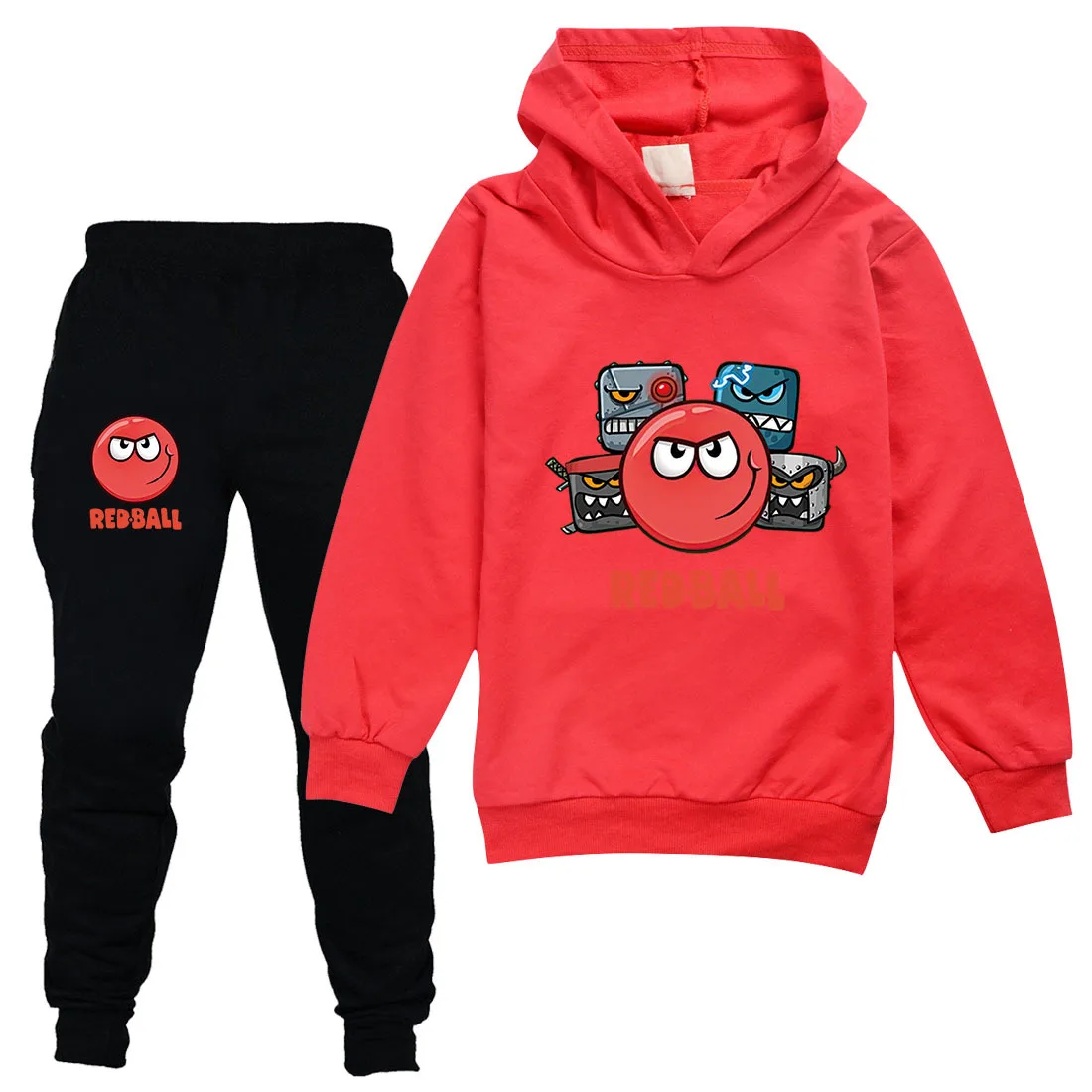 Red Ball 4 Boys Girls Clothing Children Fashion Hoodies and Pant Set Kids RedBall Clothing Spring Autumn Sports Suit Tracksuit