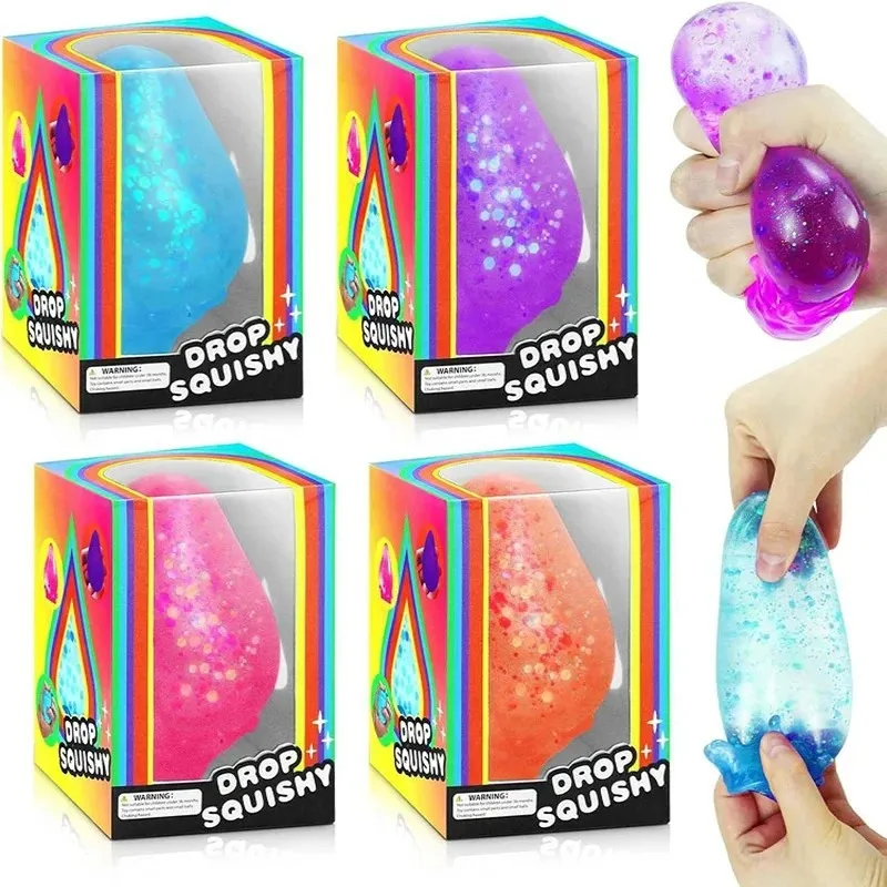 Soft Big Water Drop Pinch Simulation Dream Water Drop Slow Rebound Office Relaxation Ornament - Stress Reliever Pinch Toy