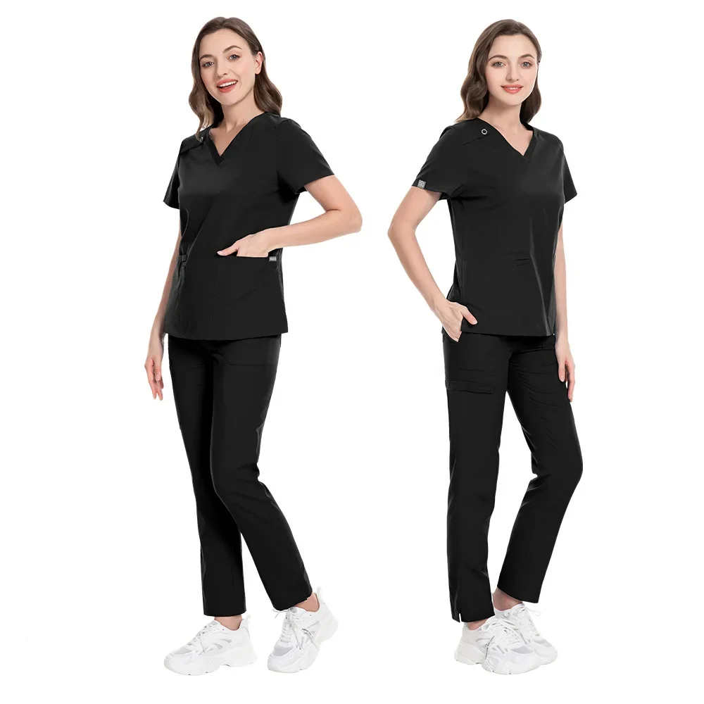 High Quality Men Women Medical Uniforms Hospital Scrubs Sets Surgical Clothing Nurse Accessories Dental Clinic Spa Work Clothes