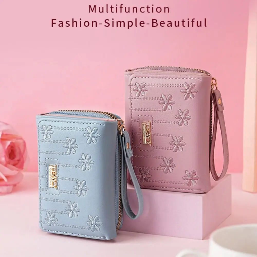 

Fashion Minimalist PU Leather Leather Women Wallets Black Red Pink Large Capacity Coin Purse Zipper Wallet Women
