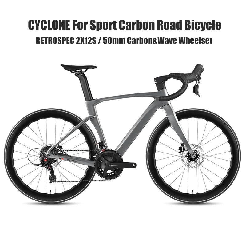 TWITTER 700*28C Carbon Rennrad SENSAH 24S Schaltöl Scheibenbremsen Breaking Aero Rennrad mit 50mm Carbonrädern