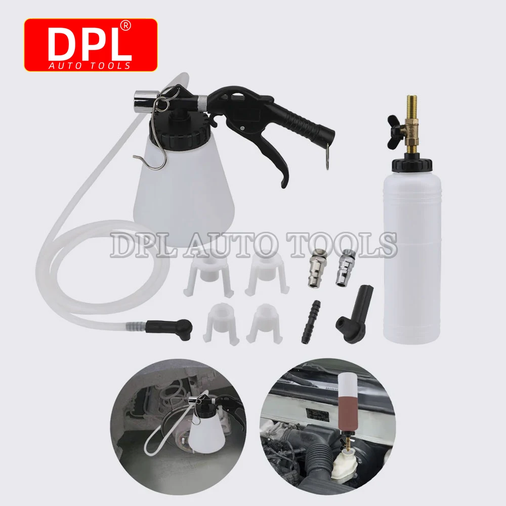 Automotive Brake Fluid Jug Replacement Tool Changer Air Injection Pump Emptying Equipment Refilling