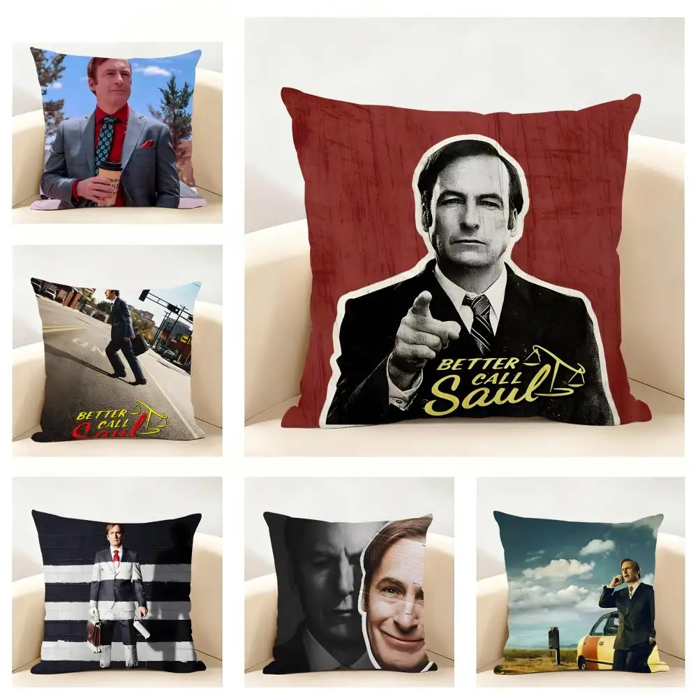 B-Better Call Saul Cushion Cover Linen Pillowcase Soft  for Sofa Bed Home Room Decor