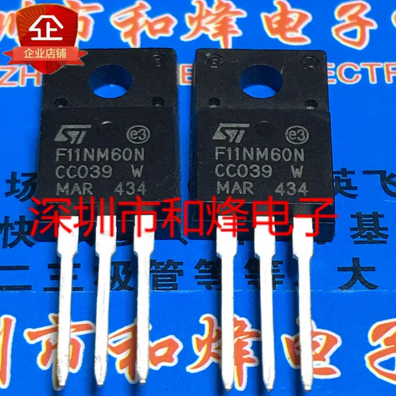 10PCS/Lot F11NM60N STF11NM60N  TO-220F 650V 10A Really Stock Original Best Quality Fast Shipping 100%Test