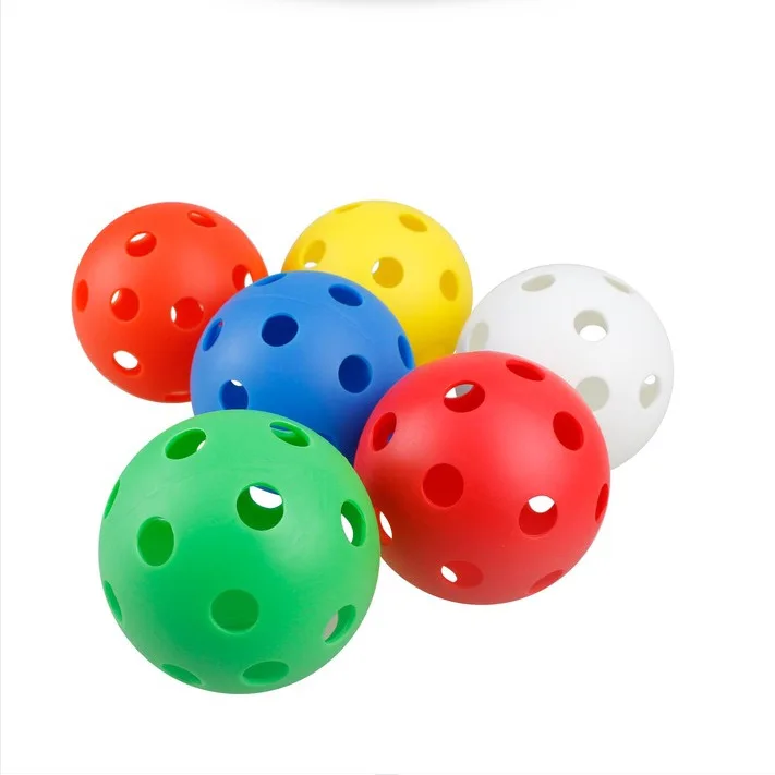 

72mm super soft baseball practice Pickleball EVA Injection molded 26-hole hole ball Outdoor sports plastic practice ball