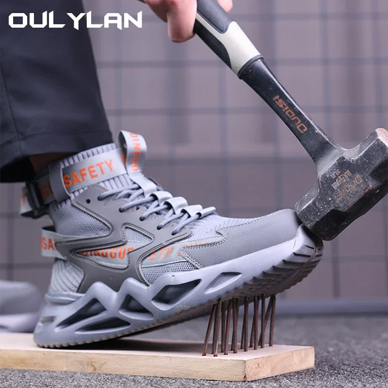 

Safety Protect Shoes for Men Anti Kick Anti Collision Steel Toe Men Work Boots Sneakers Anti-slip Zapatos De Seguridad De Hombre