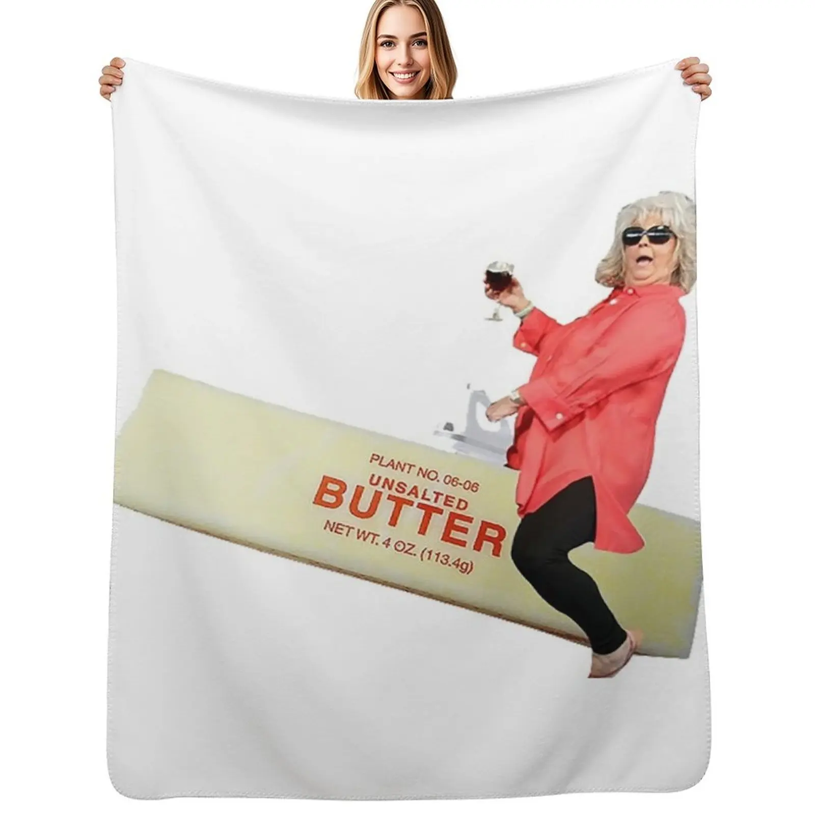 Paula deen riding butter Throw Blanket Men's Soft Warm Throw Blanket for Couch