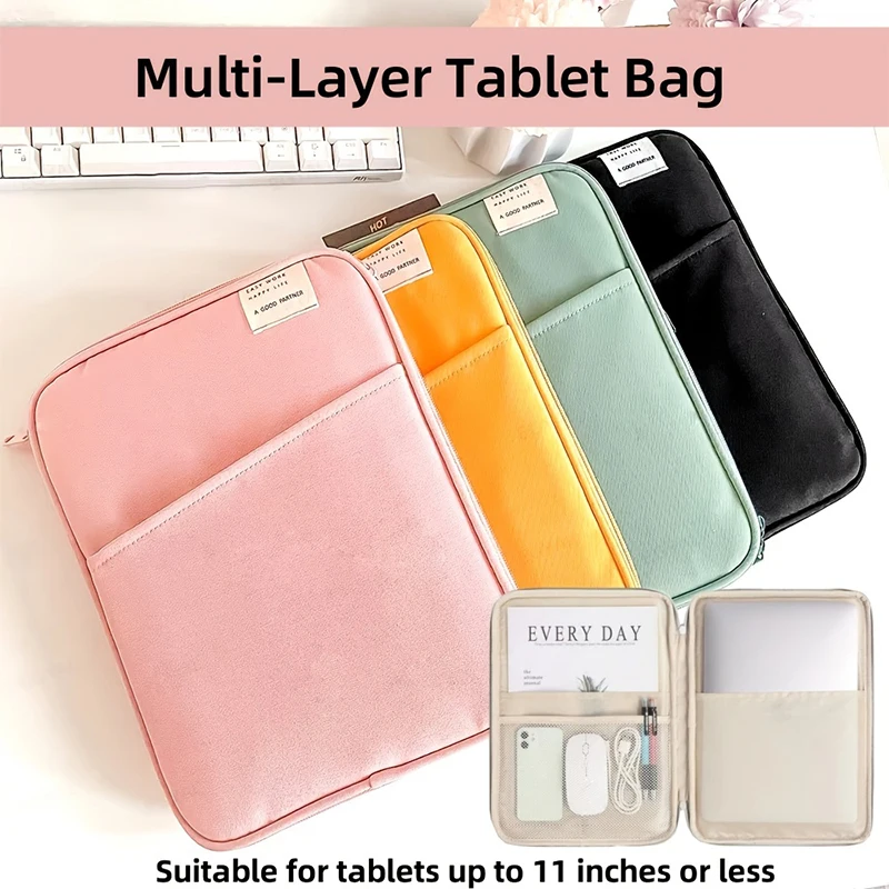 Pochette antichoc pour tablette, 9-11 pouces, XiaoMi Pad 5 Pro iPad Air Pro 11 13 figuré M2 10e/9/8 10.2, Samsung Huawei, poudres