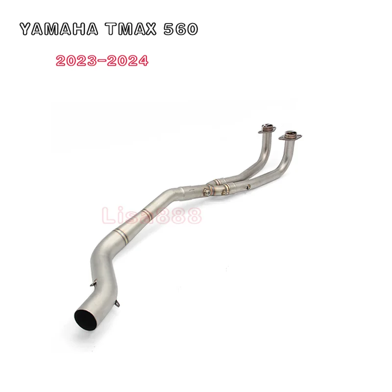 

Front Pipe Motorcycle Exhaust Slip on Motocross Full Systems Stainless Steel For YAMAHA TMAX 560 TMAX560 2023 2024