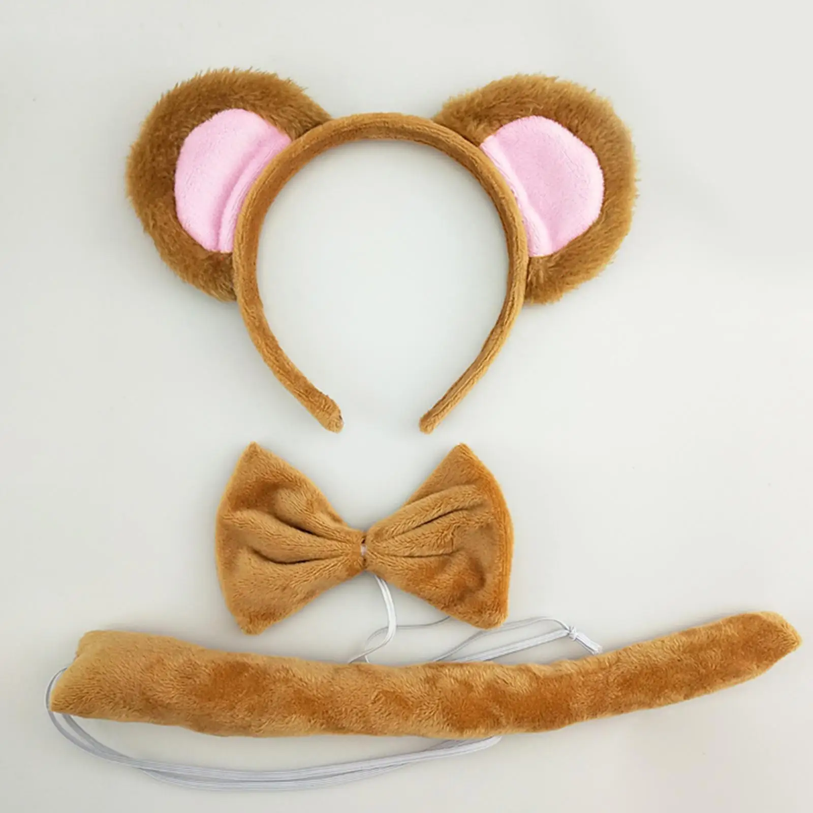 

Повязки на голову с животными, повязка на голову с хвостом и бантом, эластичный ремешок, реквизит для фотосессии, повязка для волос, наряд с героями мультфильмов для вечеринки, Хэллоуина, сценических шоу