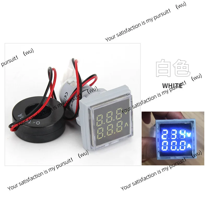 Suitable for AD16-22FVA AC 380V digital current and voltmeter integrated indicator light, one meter dual display