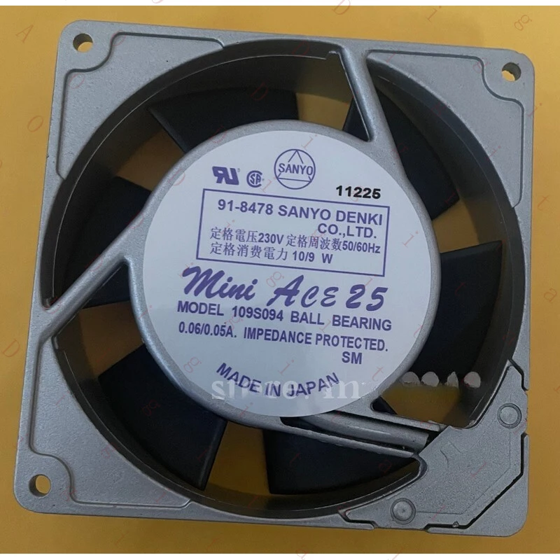 

LL 1pcs for SANYO 91-8478 230V10 / 9W 9cm 109s094 aluminum frame AC fan
