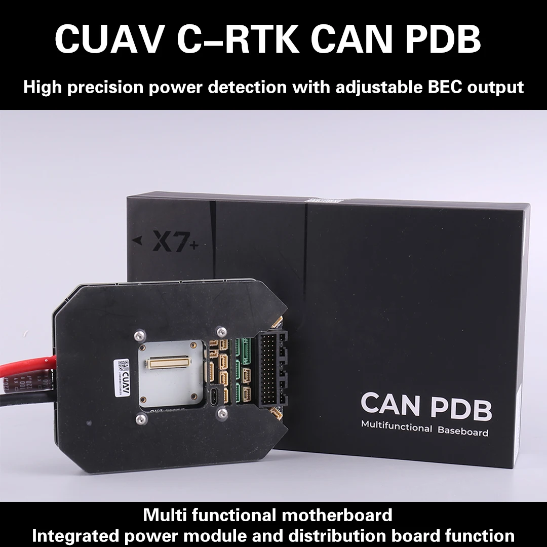 CUAV CAN PDB 오토파일럿 캐리어 베이스 보드, V5 + X7 + 플러스 프로 코어 RC 드론, 픽스호크 멀티 로터 비행 컨트롤러