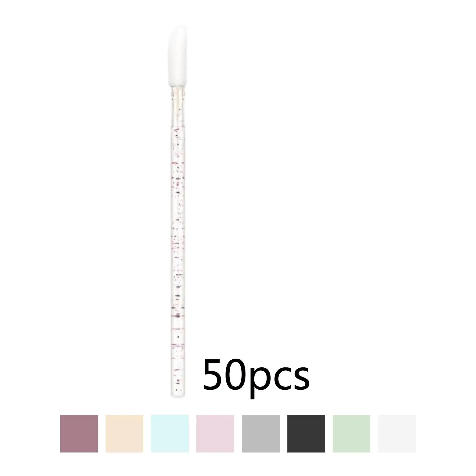 Lip Brushes Oblique Disposable Makeup Extension Stick Handheld with Container