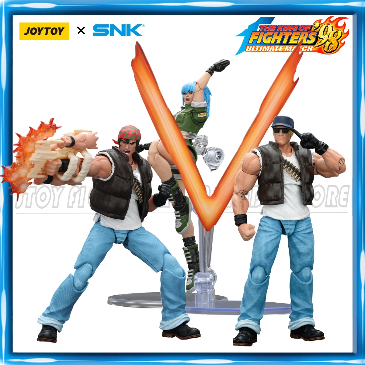 

[Pre Order]JOYTOY SNK 1/18 Action Figure KOF 98UM Ikari Warriors Team Leona Heidern Ralf Jones Clark Still figures Toys Model
