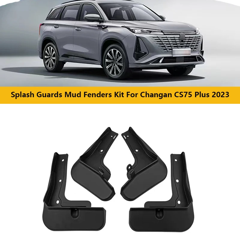 

4 PCS Car Mud Flaps Fender For Changan CS 75 PLUS 2023 Mudflaps Splash Guards Mud Front Rear Mudguards