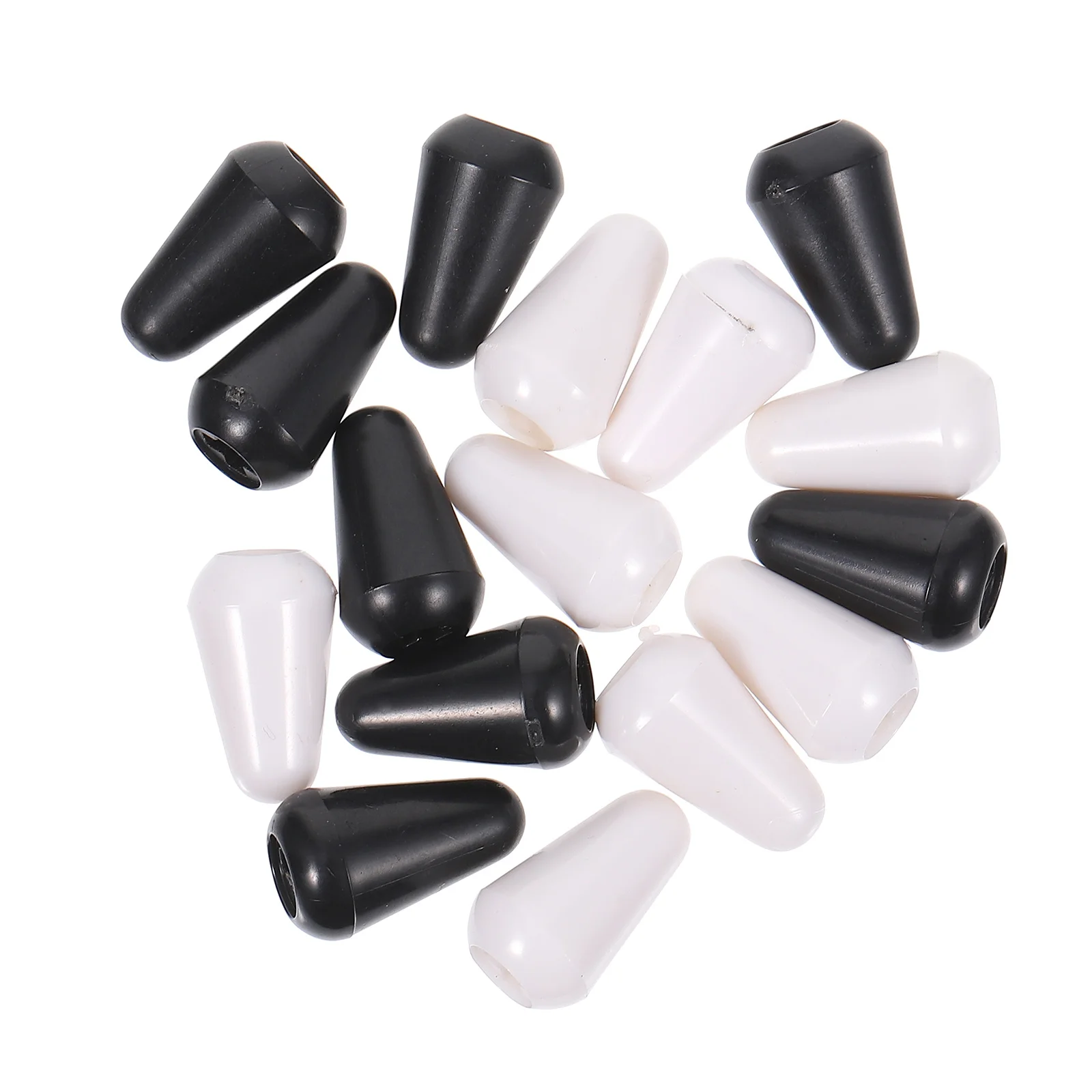 

16pcs Guitar Toggle Cap Durable Replacement For Electric Guitar Compact Lightweight Easy Install Button Lid Knob Tip