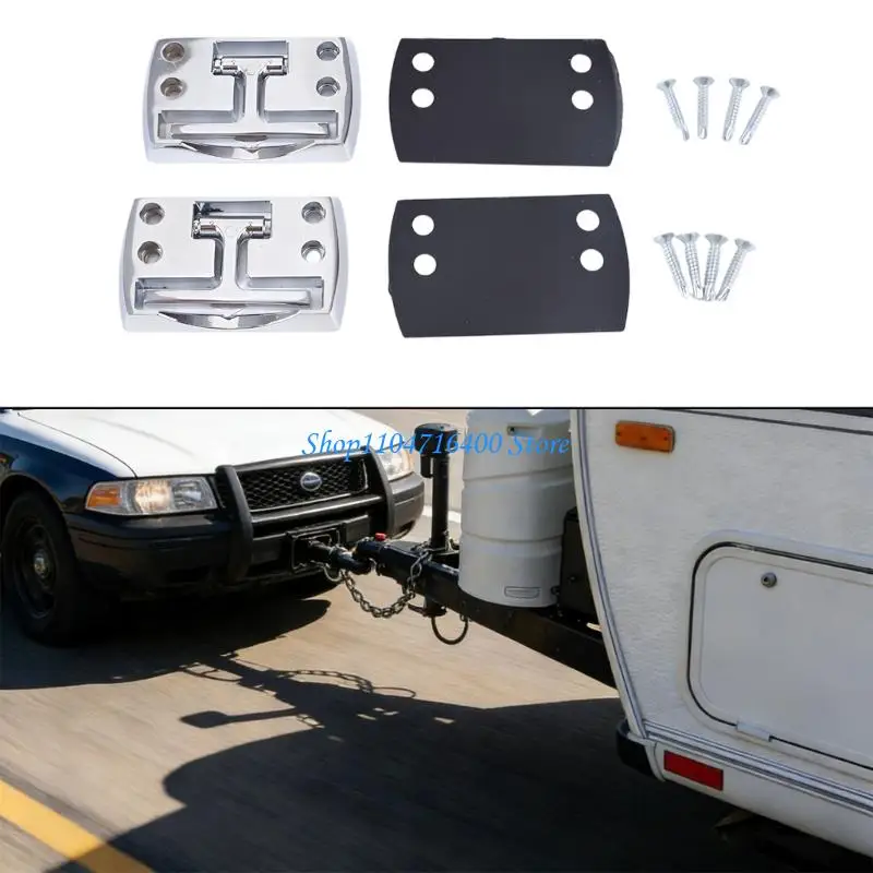 y1gd Pack of 2 Heavy Folding Tow Hooks of Strength for Rusts Resistant performances in Towing Applications