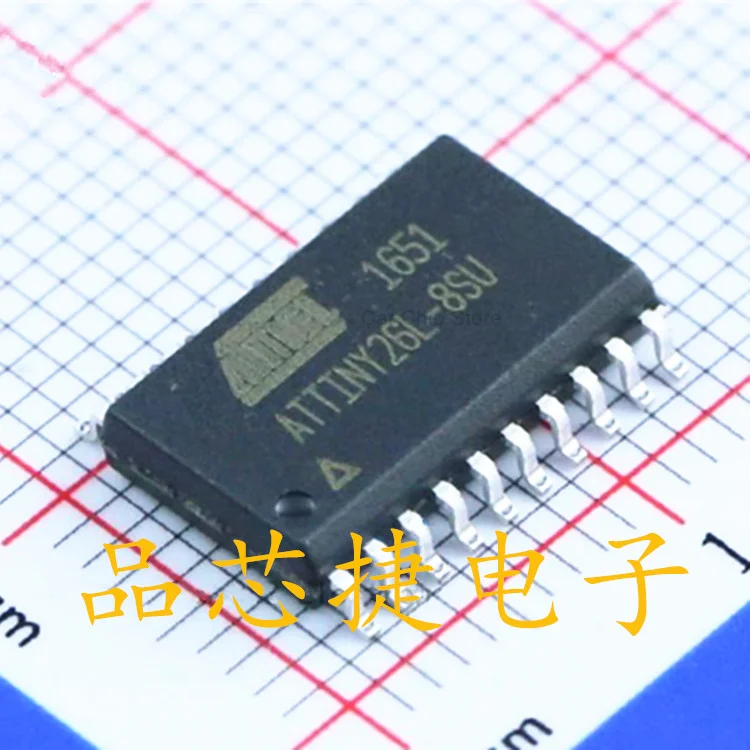 NEW and Original Sop-20 atiny26l-8ic microcontroller on AVR 8-bit MCU, 2 pieces, IC chip