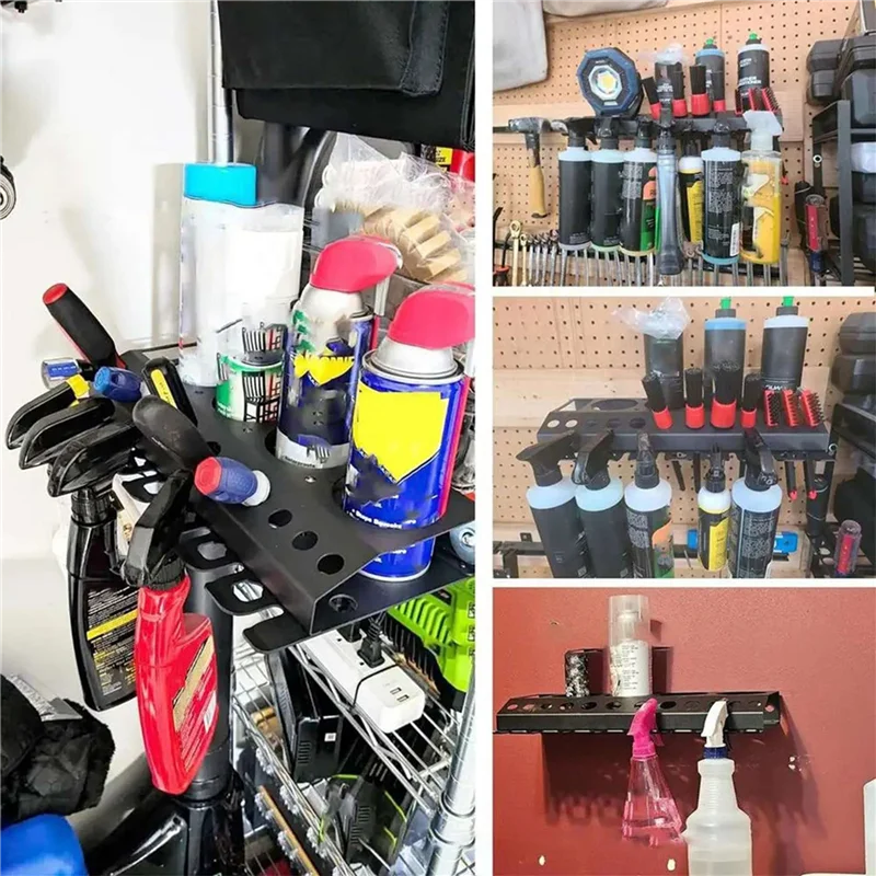 

NEW-2X держатель для бутылок с детализацией, настенное крепление, держатель для бутылок с автодетализацией, инструменты для чистки, вешалка, автомобильный аксессуар для салона красоты