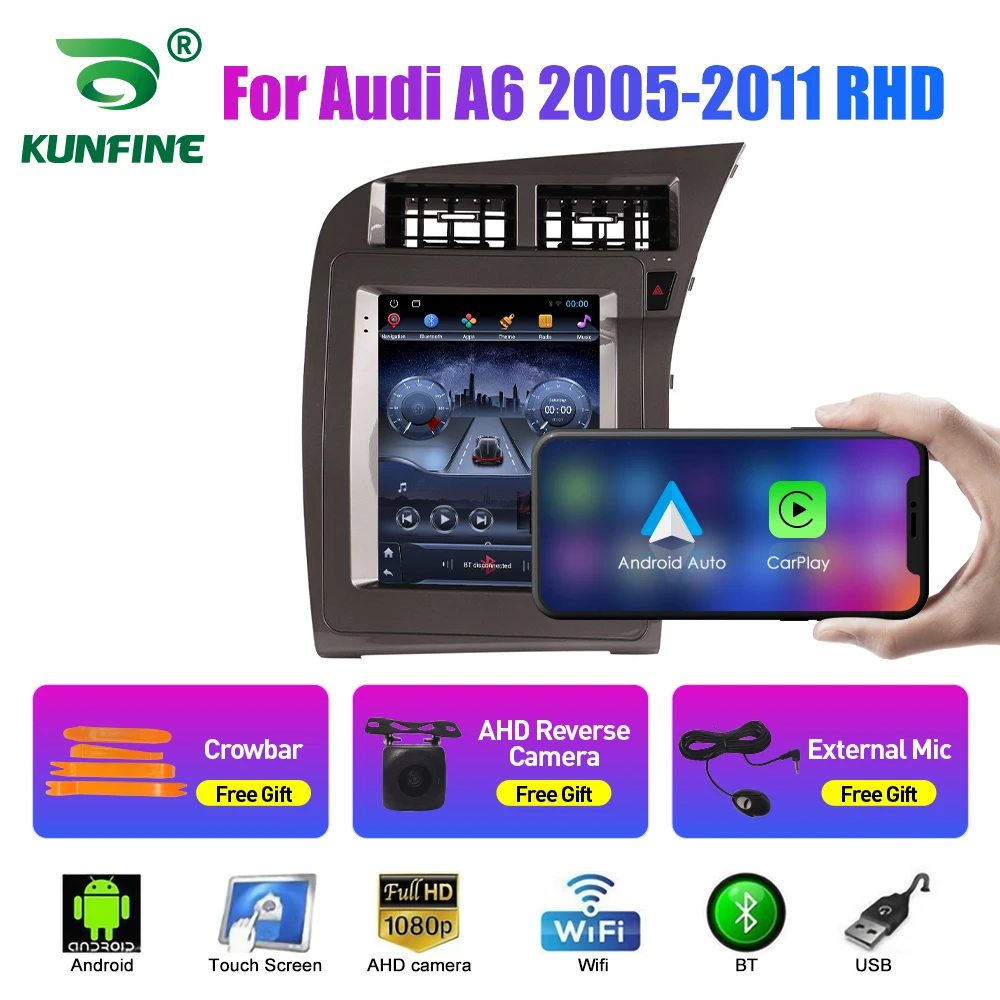 9.7 Inch Tesla Style 2 Din Android Car Radio For Audi A6 2005-2011 RHD Stereo Car Multimedia Video Player DVD GPS Navigation