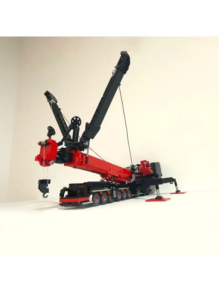 2132 PCS High Tech Mechanische MOC Middelgrote mobiele kraan Model Aangepaste puzzel Technische doe-het-zelf-sets Creatieve montage Speelgoed Geschenken - afbeelding 2