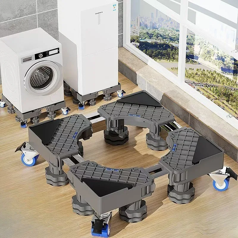 Movable Furniture Cups High Load Moisture Proof Rack Washer Universal Base Swivel Wheel Stand Riser Durable Furniture Hardware